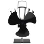 Heat Powered Stove Fan 3 Blades Black by vidaXL, Wood-burning fireplace fans - Ref: Foro24-51240, Price: 27,60 €, Discount: %