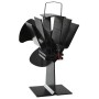 Heat Powered Stove Fan 3 Blades Black by vidaXL, Wood-burning fireplace fans - Ref: Foro24-51240, Price: 27,60 €, Discount: %