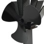 Heat Powered Stove Fan 3 Blades Black by vidaXL, Wood-burning fireplace fans - Ref: Foro24-51240, Price: 27,60 €, Discount: %