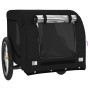 Pet Bicycle Trailer Iron Oxford Cloth Black by vidaXL, pet strollers - Ref: Foro24-94010, Price: 114,42 €, Discount: %