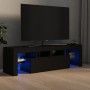 TV-Schrank mit LED-Leuchten schwarz 140x36,5x40 cm von vidaXL, TV-Möbel - Ref: Foro24-804365, Preis: 113,05 €, Rabatt: %