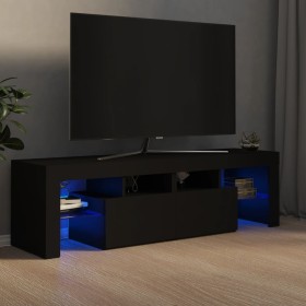 TV cabinet with LED lights black 140x36.5x40 cm by vidaXL, TV Furniture - Ref: Foro24-804365, Price: 105,99 €, Discount: %