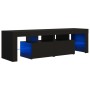 TV-Schrank mit LED-Leuchten schwarz 140x36,5x40 cm von vidaXL, TV-Möbel - Ref: Foro24-804365, Preis: 113,05 €, Rabatt: %