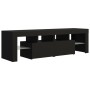 TV cabinet with LED lights black 140x36.5x40 cm by vidaXL, TV Furniture - Ref: Foro24-804365, Price: 113,05 €, Discount: %