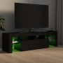 TV cabinet with LED lights black 140x36.5x40 cm by vidaXL, TV Furniture - Ref: Foro24-804365, Price: 113,05 €, Discount: %