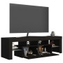 TV cabinet with LED lights black 140x36.5x40 cm by vidaXL, TV Furniture - Ref: Foro24-804365, Price: 113,05 €, Discount: %