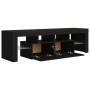 TV-Schrank mit LED-Leuchten schwarz 140x36,5x40 cm von vidaXL, TV-Möbel - Ref: Foro24-804365, Preis: 113,05 €, Rabatt: %