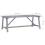 Mesa comedor de jardín madera maciza acacia gris 206x100x74 cm de vidaXL, Mesas de jardín - Ref: Foro24-312412, Precio: 238,7...