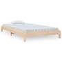 Cama apilable de madera maciza de pino 80x200 cm de vidaXL, Camas y somieres - Ref: Foro24-820397, Precio: 87,97 €, Descuento: %