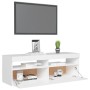 TV cabinet with white LED lights 120x35x40 cm by vidaXL, TV Furniture - Ref: Foro24-804373, Price: 87,34 €, Discount: %