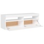 TV-Schrank mit weißen LED-Leuchten 120x35x40 cm von vidaXL, TV-Möbel - Ref: Foro24-804373, Preis: 87,34 €, Rabatt: %