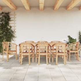 Garden dining set 9 pieces solid teak wood by vidaXL, Garden sets - Ref: Foro24-3155782, Price: 1,00 €, Discount: %