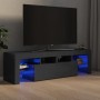 TV cabinet with LED lights glossy gray 140x36.5x40 cm by vidaXL, TV Furniture - Ref: Foro24-804372, Price: 129,64 €, Discount: %