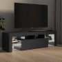 TV cabinet with LED lights glossy gray 140x36.5x40 cm by vidaXL, TV Furniture - Ref: Foro24-804372, Price: 129,64 €, Discount: %