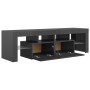 TV cabinet with LED lights glossy gray 140x36.5x40 cm by vidaXL, TV Furniture - Ref: Foro24-804372, Price: 129,64 €, Discount: %