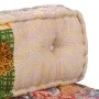 Puf patchwork de tela de vidaXL, Cojines para sillas y sofás - Ref: Foro24-249419, Precio: 342,99 €, Descuento: %