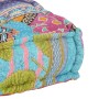 Puf patchwork de tela de vidaXL, Cojines para sillas y sofás - Ref: Foro24-249419, Precio: 342,99 €, Descuento: %