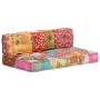 Puf patchwork de tela de vidaXL, Cojines para sillas y sofás - Ref: Foro24-249419, Precio: 342,99 €, Descuento: %