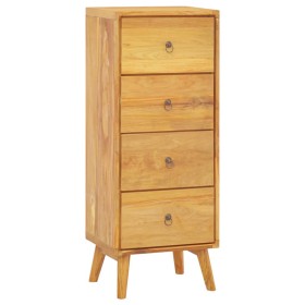 Cómoda de madera maciza de teca 40x30x100 cm de vidaXL, Cajoneras - Ref: Foro24-340736, Precio: 209,91 €, Descuento: %