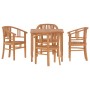 Juego de comedor para jardín 5 piezas madera maciza de teca de vidaXL, Conjuntos de jardín - Ref: Foro24-3155754, Precio: 600...