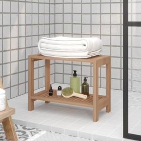 Mesa auxiliar de baño madera maciza de teca 60x30x45 cm de vidaXL, Accesorios para el baño - Ref: Foro24-340752, Precio: 50,3...