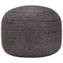 Handgefertigter Pouf dunkelgrau 45x30 cm Jute von vidaXL, Osmanen - Ref: Foro24-248082, Preis: 69,01 €, Rabatt: %