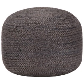 Handmade dark gray pouf 45x30 cm jute by vidaXL, Ottomans - Ref: Foro24-248082, Price: 62,99 €, Discount: %