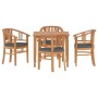 5-piece solid teak wood garden dining set by vidaXL, Garden sets - Ref: Foro24-3155758, Price: 633,56 €, Discount: %