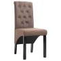 Dining chairs 4 units of brown fabric by vidaXL, dining chairs - Ref: Foro24-276969, Price: 363,59 €, Discount: %