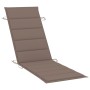 Garden lounger with table and cushion in solid acacia wood by vidaXL, Loungers - Ref: Foro24-3061595, Price: 190,14 €, Discou...