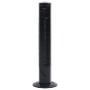 Tower fan with remote control and timer Φ24x80 cm black by vidaXL, Standing and table fans - Ref: Foro24-51548, Price: 61,95 ...