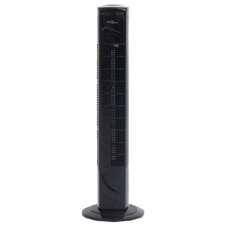 Ventilador de torre con mando y temporizador Φ24x80 cm negro de vidaXL, Ventiladores de pie y de sobremesa - Ref: Foro24-5154...