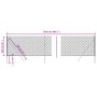 Cerca de alambre gris antracita 1x25 m de vidaXL, Paneles de vallas - Ref: Foro24-153961, Precio: 118,73 €, Descuento: %