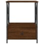 Oak brown engineered wood bedside table 50x41x65 cm by vidaXL, Nightstands - Ref: Foro24-826091, Price: 53,31 €, Discount: %