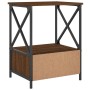 Oak brown engineered wood bedside table 50x41x65 cm by vidaXL, Nightstands - Ref: Foro24-826091, Price: 53,31 €, Discount: %