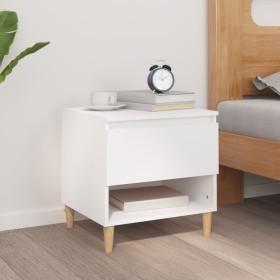 White plywood bedside table 50x46x50 cm by vidaXL, Nightstands - Ref: Foro24-819532, Price: 51,99 €, Discount: %