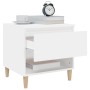 Mesita de noche madera contrachapada blanco 50x46x50 cm de vidaXL, Mesitas de noche - Ref: Foro24-819532, Precio: 49,68 €, De...