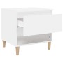 Mesita de noche madera contrachapada blanco 50x46x50 cm de vidaXL, Mesitas de noche - Ref: Foro24-819532, Precio: 49,68 €, De...