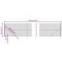 Silver wire fence 2.2x10 m by vidaXL, fence panels - Ref: Foro24-154007, Price: 78,64 €, Discount: %