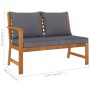 5-piece garden furniture set with solid acacia wood cushions by vidaXL, Garden sets - Ref: Foro24-3057780, Price: 550,17 €, D...