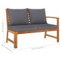 5-piece garden furniture set with solid acacia wood cushions by vidaXL, Garden sets - Ref: Foro24-3057777, Price: 550,17 €, D...