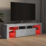 TV stand with LED lights in concrete gray, 140x36.5x40 cm by vidaXL, TV Furniture - Ref: Foro24-804368, Price: 97,28 €, Disco...