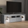 TV stand with LED lights in concrete gray, 140x36.5x40 cm by vidaXL, TV Furniture - Ref: Foro24-804368, Price: 97,28 €, Disco...