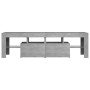 TV stand with LED lights in concrete gray, 140x36.5x40 cm by vidaXL, TV Furniture - Ref: Foro24-804368, Price: 97,28 €, Disco...