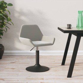 Light Gray Velvet Kitchen Stool by vidaXL, Kitchen stools - Ref: Foro24-339362, Price: 72,99 €, Discount: %