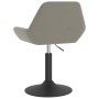 Light Gray Velvet Kitchen Stool by vidaXL, Kitchen stools - Ref: Foro24-339362, Price: 72,04 €, Discount: %