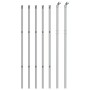 Silver wire fence 0.8x10 m by vidaXL, fence panels - Ref: Foro24-154000, Price: 38,83 €, Discount: %