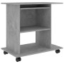 Mesa de ordenador madera contrachapada gris hormigón 80x50x75cm de vidaXL, Escritorios - Ref: Foro24-802898, Precio: 73,96 €,...