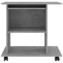 Mesa de ordenador madera contrachapada gris hormigón 80x50x75cm de vidaXL, Escritorios - Ref: Foro24-802898, Precio: 73,96 €,...