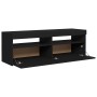 Mueble de TV con luces LED negro 120x35x40 cm de vidaXL, Muebles TV - Ref: Foro24-804374, Precio: 79,16 €, Descuento: %